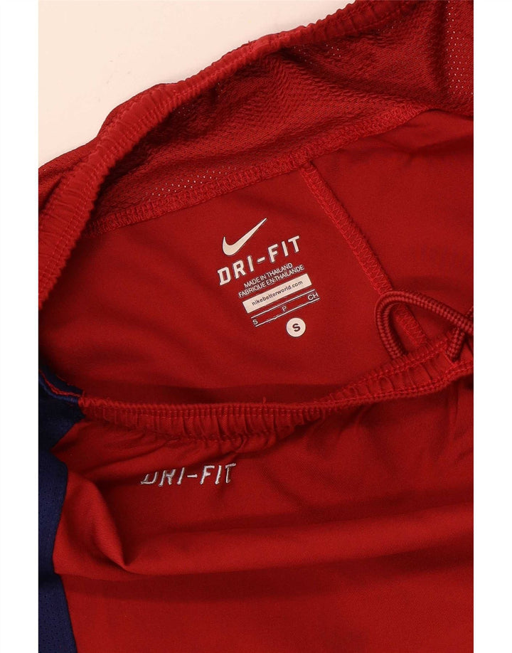 Nike Short de sport FCB pour homme Taille S en polyester color block rouge