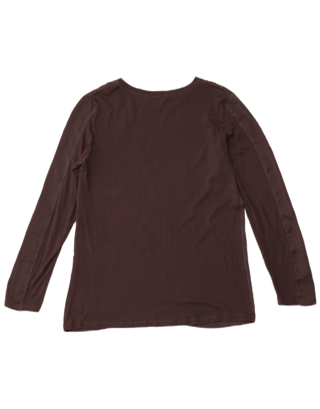 ZARA Femme Top Manches Longues UK 12 Moyen Noir Synthétique