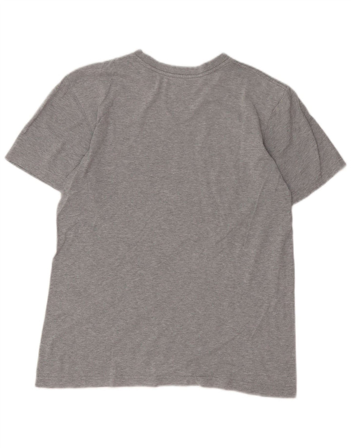 Nike Mens Regular Fit Graphic T-Shirt Top Petit Gris Coton