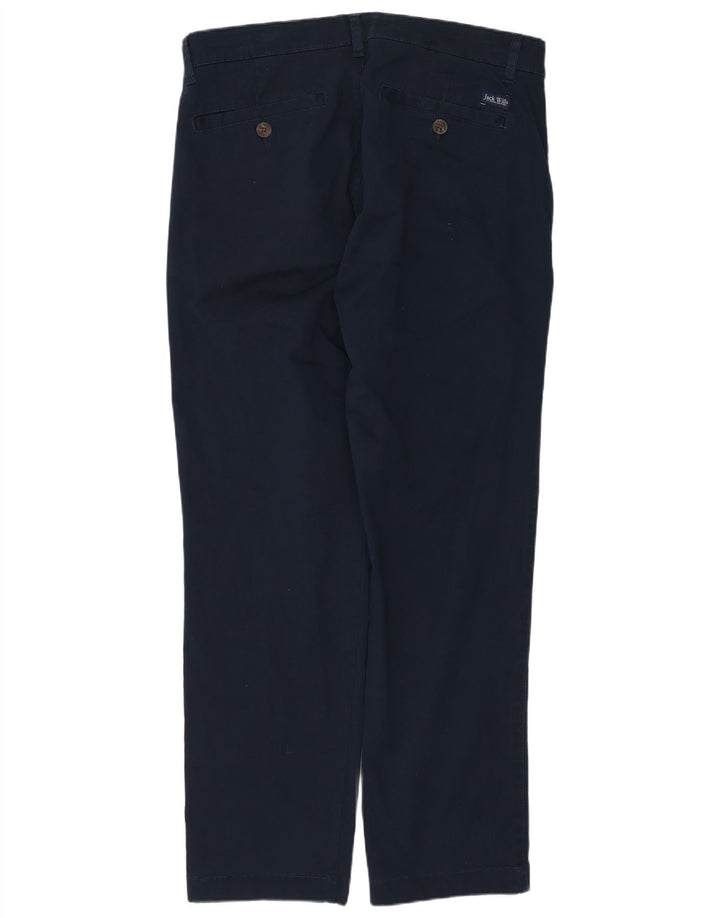 JACK WILLS Pantalon Chino Pegged Homme W32 L29 Bleu Marine Coton