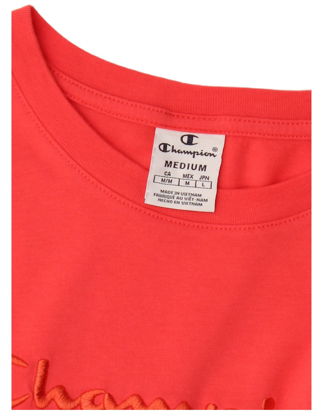 CHAMPION T-shirt graphique pour femme UK 14 Rouge moyen