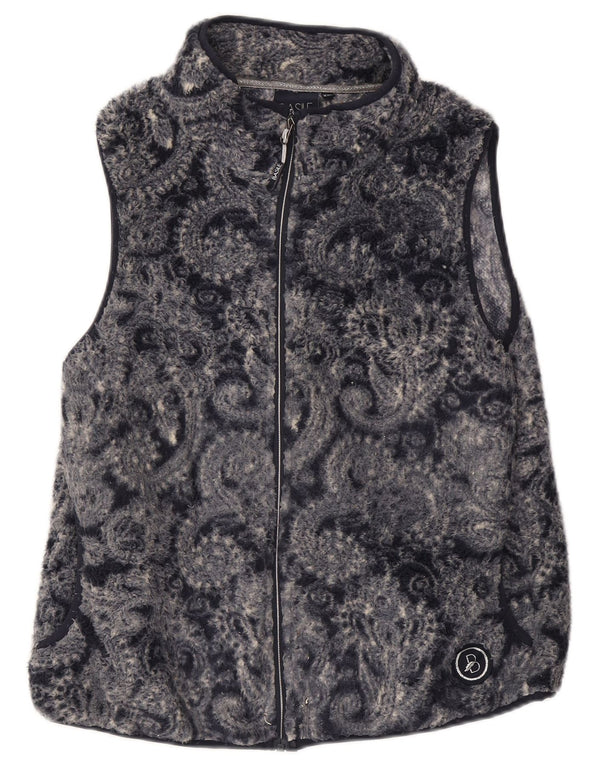 Basile Gilet Polaire Femme UK 20 2XL Bleu Marine Paisley Polyester