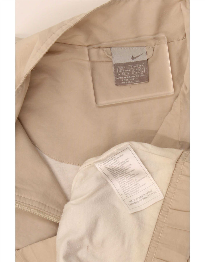 Nike Veste de survêtement pour homme UK 42/44 Large Beige Polyester