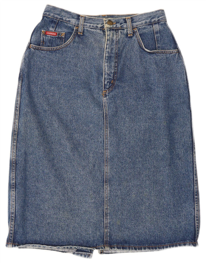 Carrera Femme Jupe Midi En Jean W30 Bleu Moyen Coton
