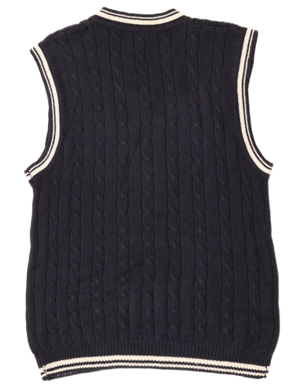 L.O.G.G Débardeur Gilet Homme Bleu Marine Moyen Ramie