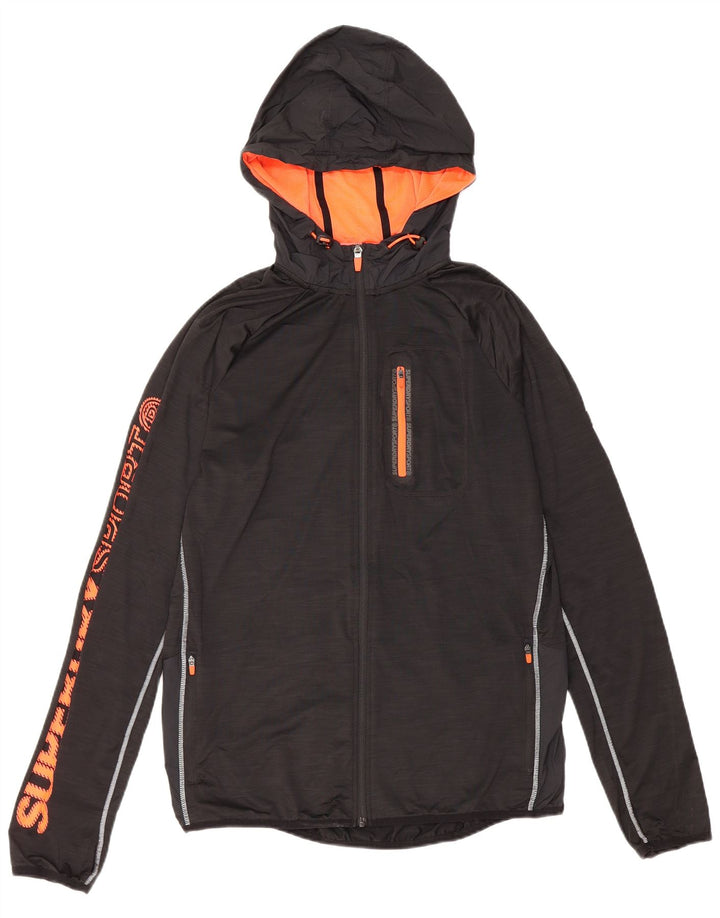 Superdry Veste de survêtement graphique Athletic Fit pour hommes, grand noir
