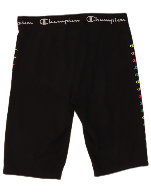 Champion Short de sport graphique pour fille 15-16 ans 2XL Noir