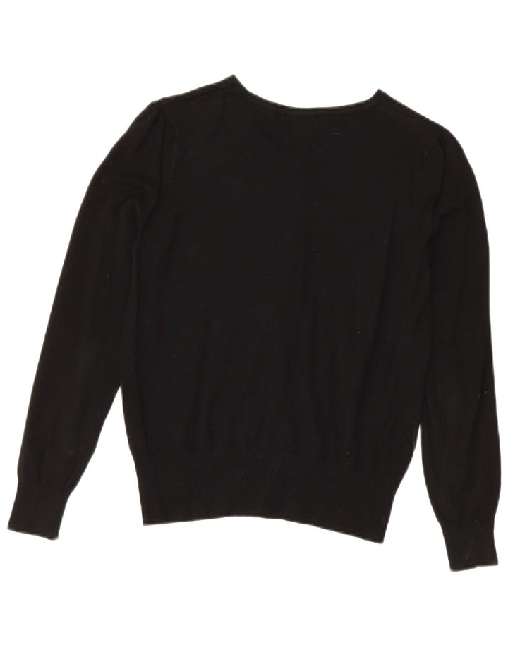 Marks & Spencer Pull Cardigan pour Femme UK 10 Petit Noir