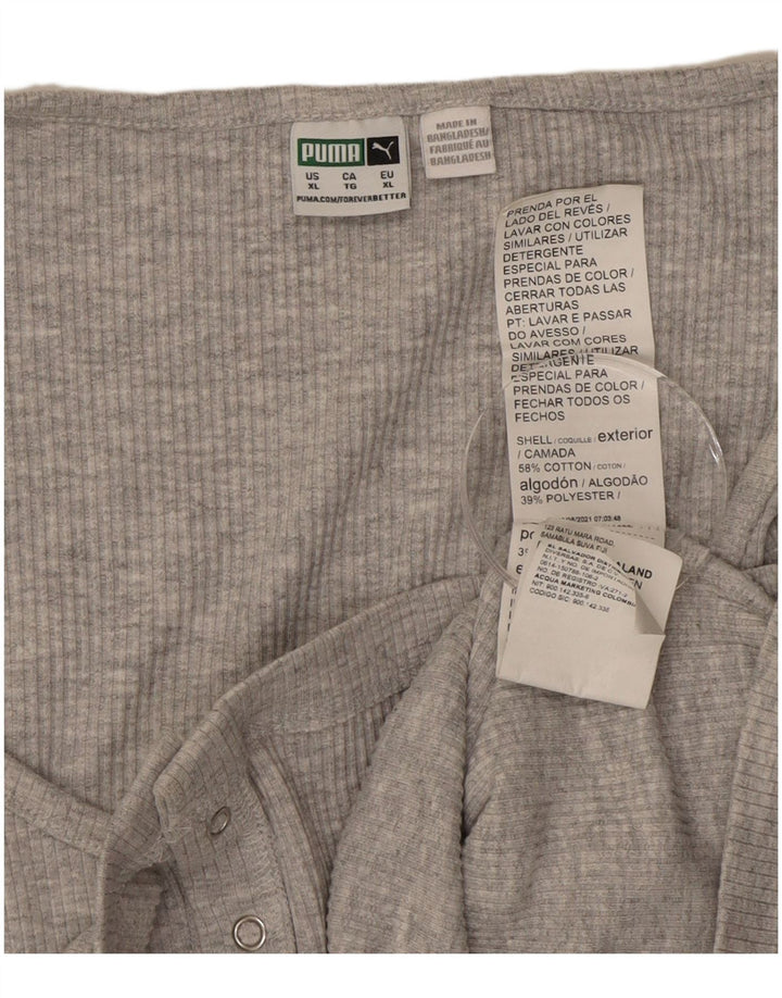 Puma Haut court à manches longues pour femme UK 18 XL Gris