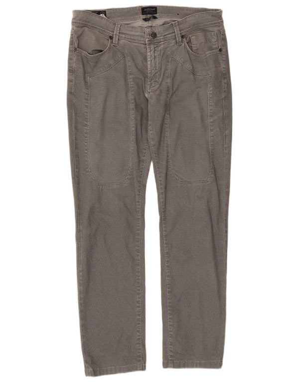 Jeckerson Pantalon décontracté slim pour homme W34 L29 Gris Coton