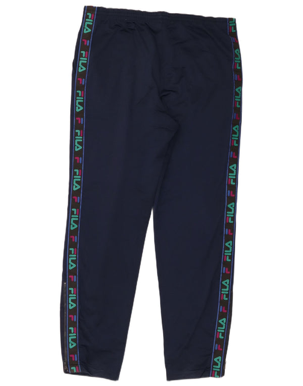Fila Pantalon de survêtement graphique pour homme IT 48 Bleu marine moyen