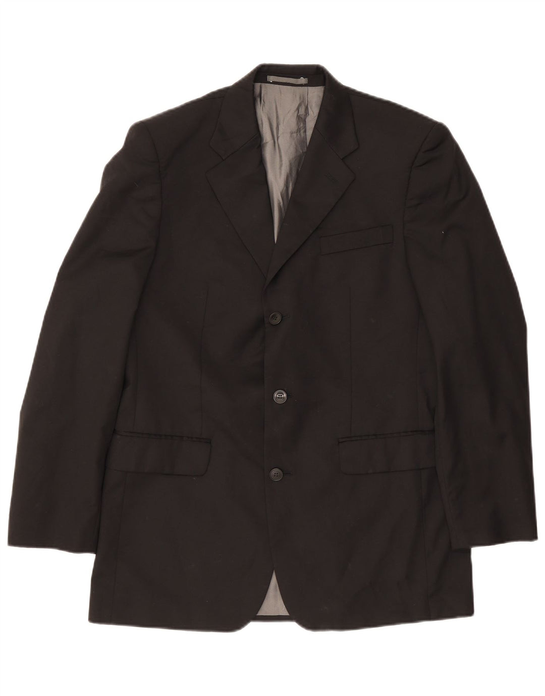 Pierre Cardin Veste blazer coupe régulière à 3 boutons pour homme UK 38 Noir moyen