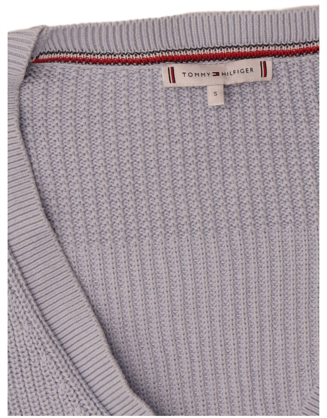 Tommy Hilfiger Pull cardigan surdimensionné pour femme UK 10 Petit Bleu
