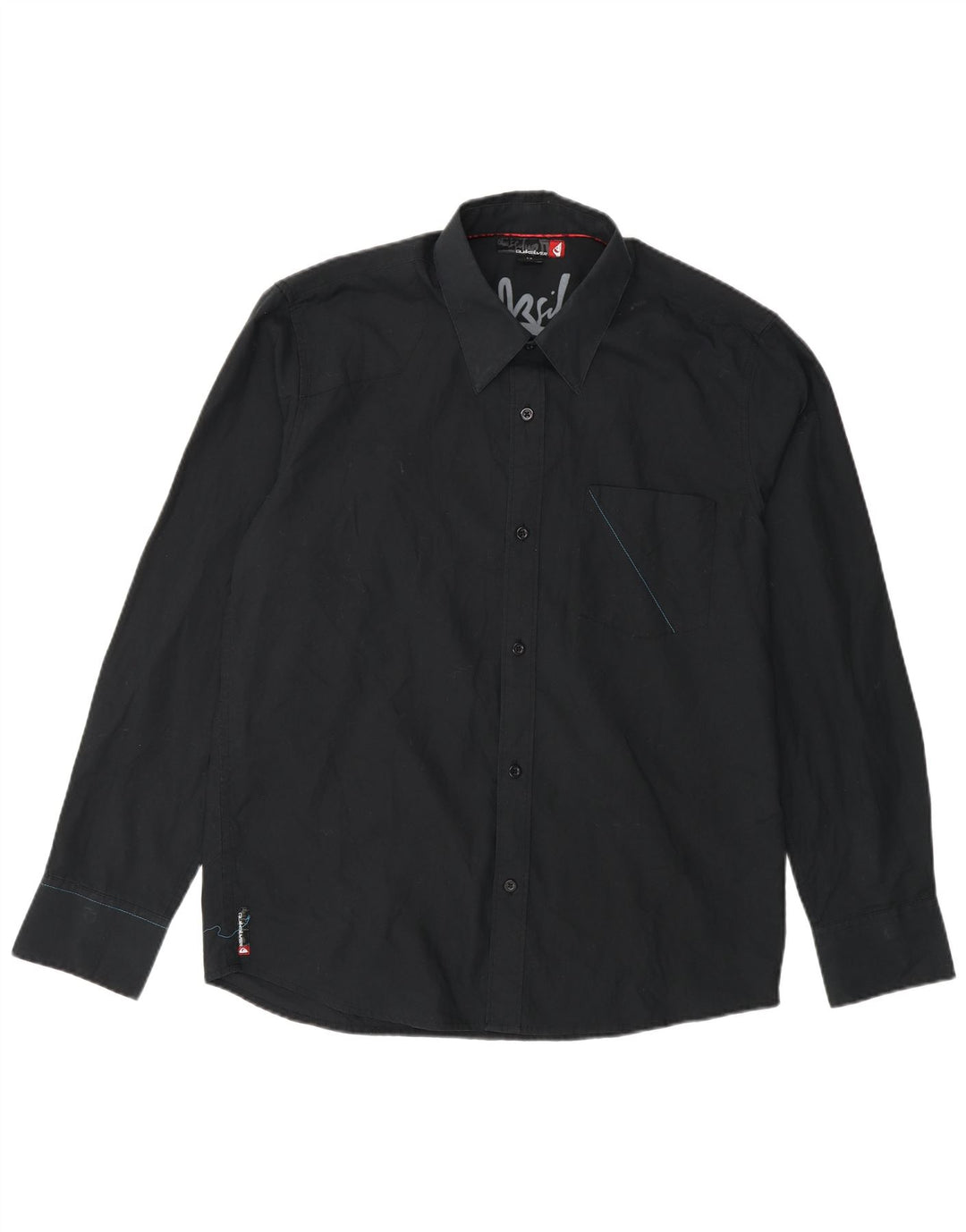 Quiksilver Chemise Graphique Homme Petit Noir Polyester
