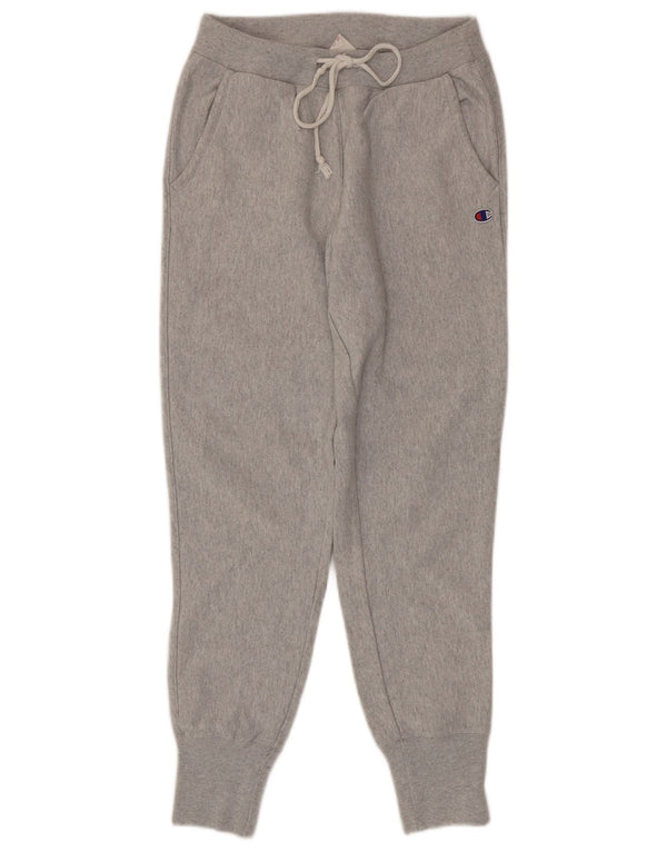 Champion Pantalon de survêtement pour femme Joggers UK 8 Small Gris Coton