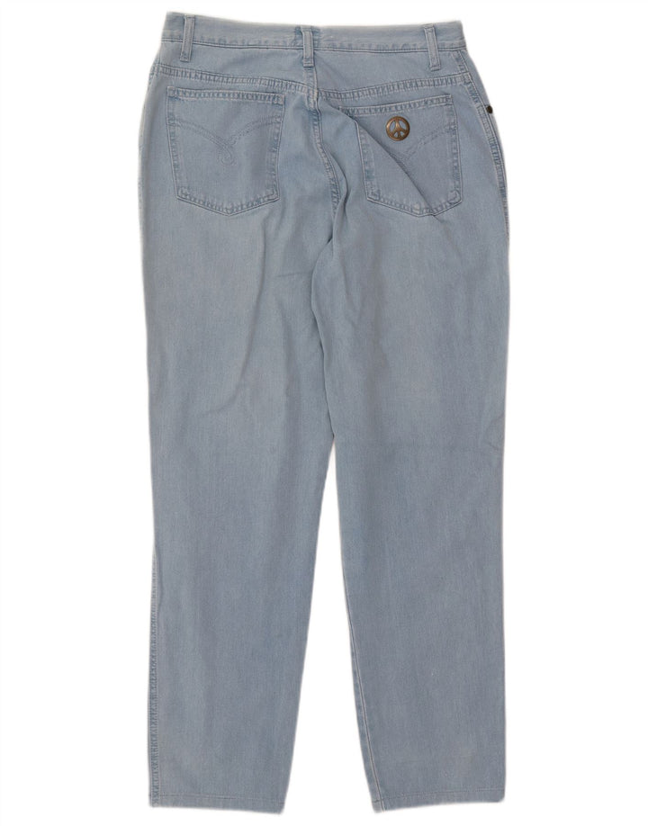 MOSCHINO Jean Fuselé Taille Haute Femme W33 L27 Bleu Coton