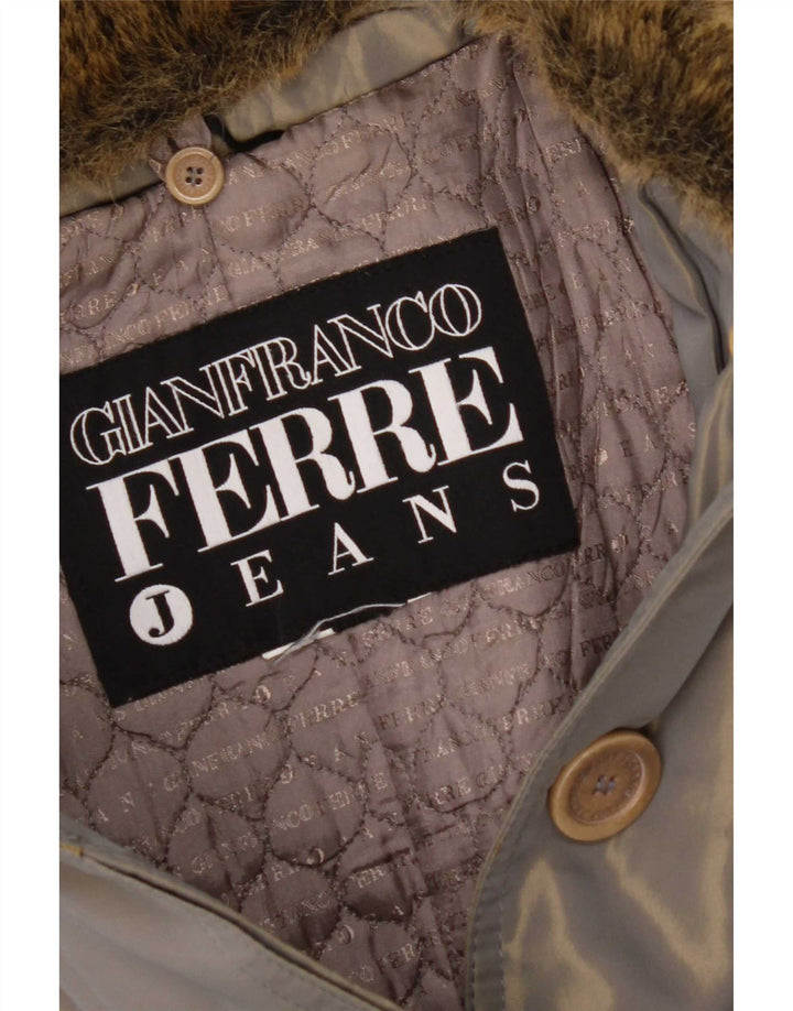Gianfranco Ferre Trench-Coat Femme UK 12 Gris Moyen