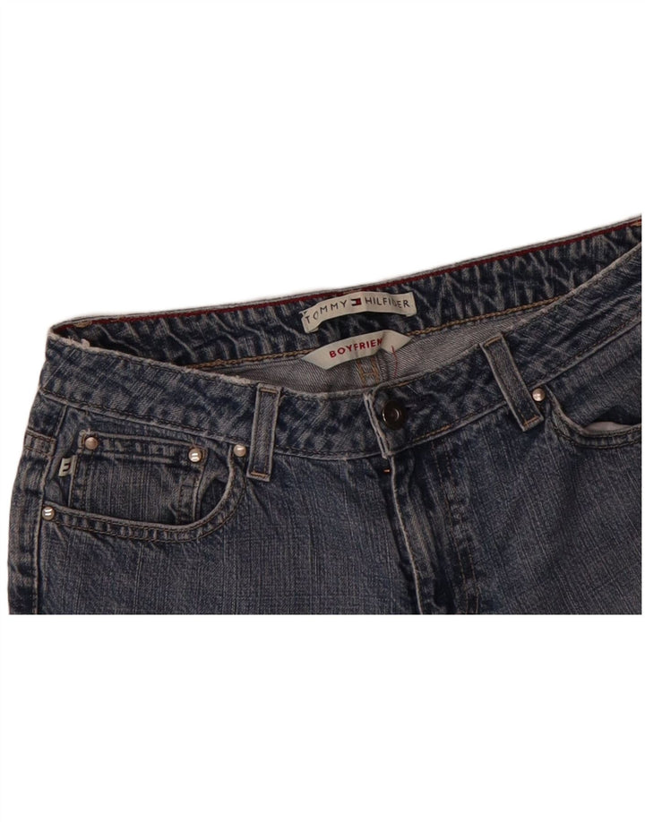 TOMMY HILFIGER Womens Boyfriend Bootcut Jeans W28 L29 Blue