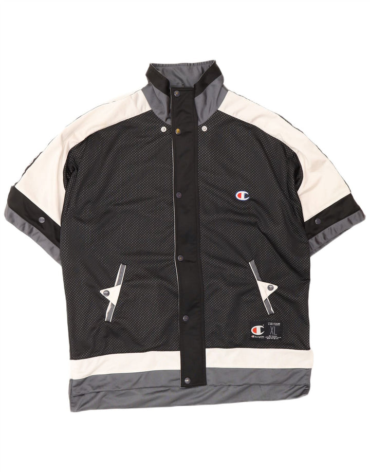 CHAMPION Veste de Survêtement Graphique Homme XL Noir Colourblock