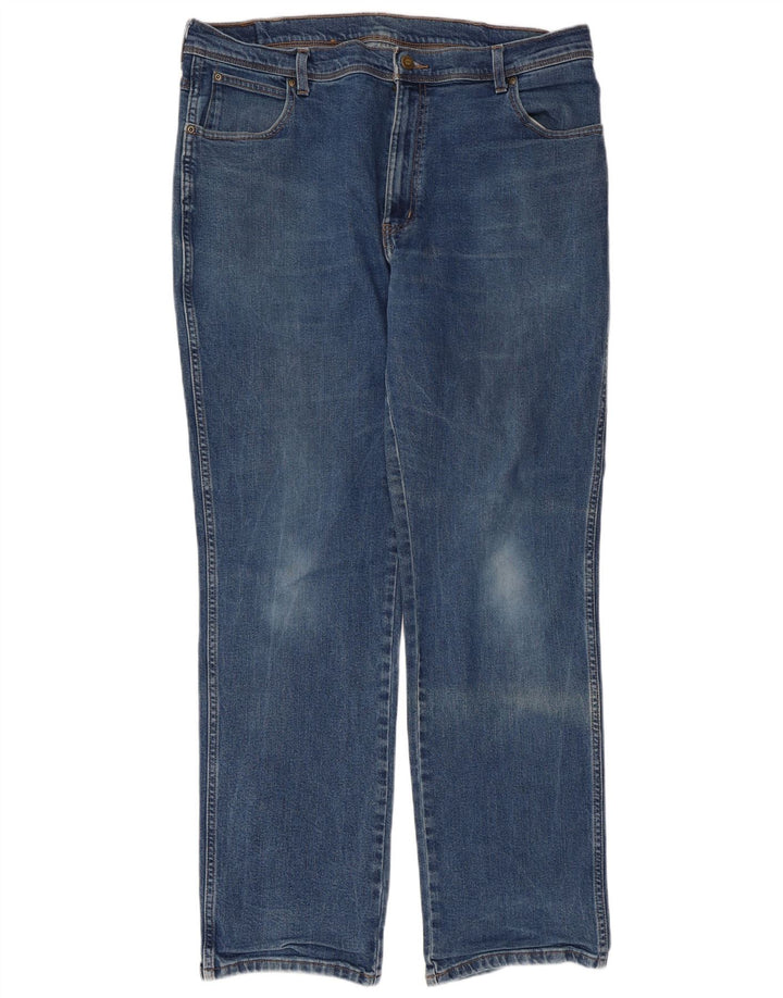 WRANGLER Jean droit coupe régulière homme W40 L34 bleu coton