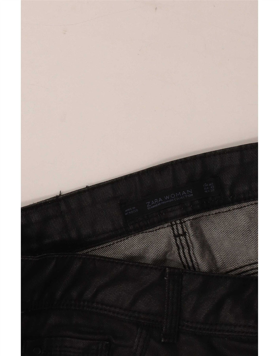Zara Jean Slim Femme EU 42 Large W32 L30 Noir