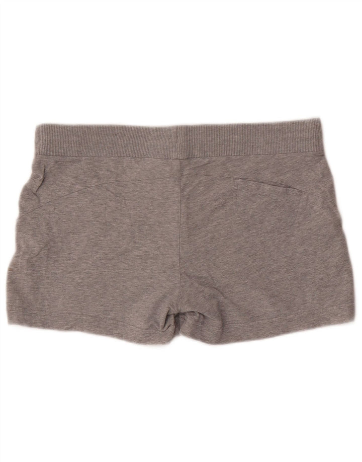 Nike Short de sport pour femme UK 12/14 Gris moyen en coton