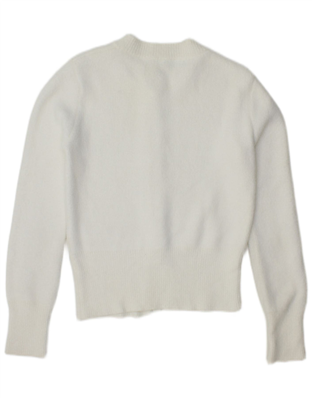 Zara Cardigan Femme Pull UK 10 Petit Blanc