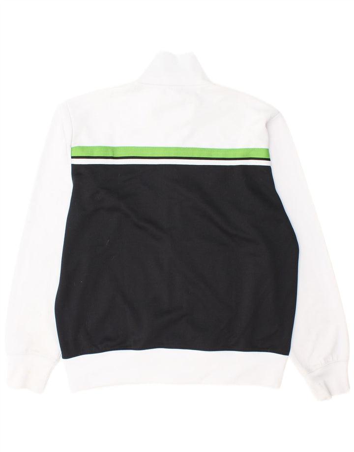 Asics Veste de survêtement pour homme XL Noir Colorblock Polyester