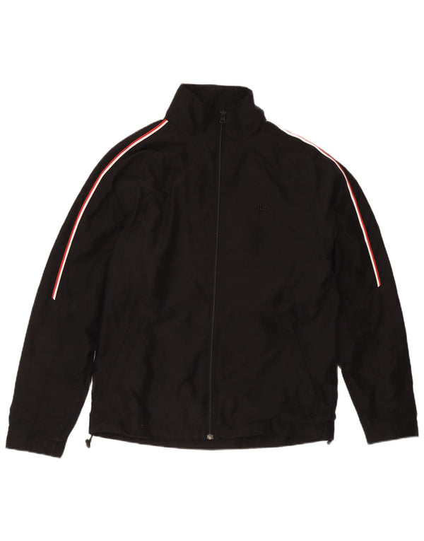 Fila Veste de Survêtement Homme Noir Moyen Rayé Polyester
