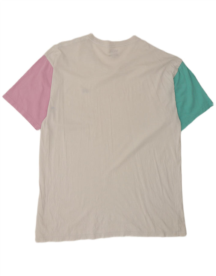 Vans T-shirt coupe classique pour homme 2XL Blanc Colorblock