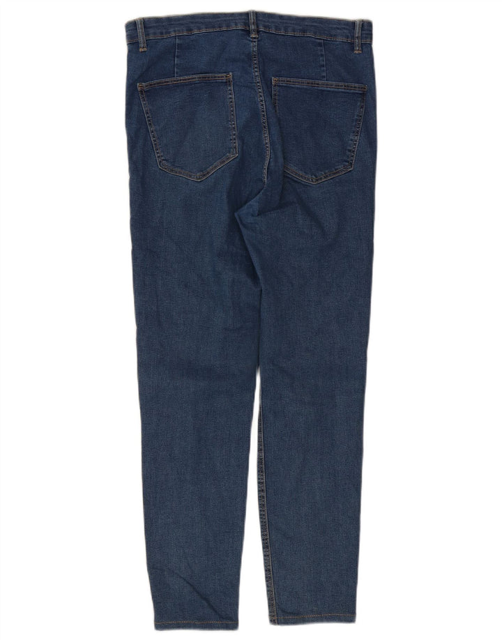 Zara Jean Slim Femme EU 44 XL W34 L25 Bleu