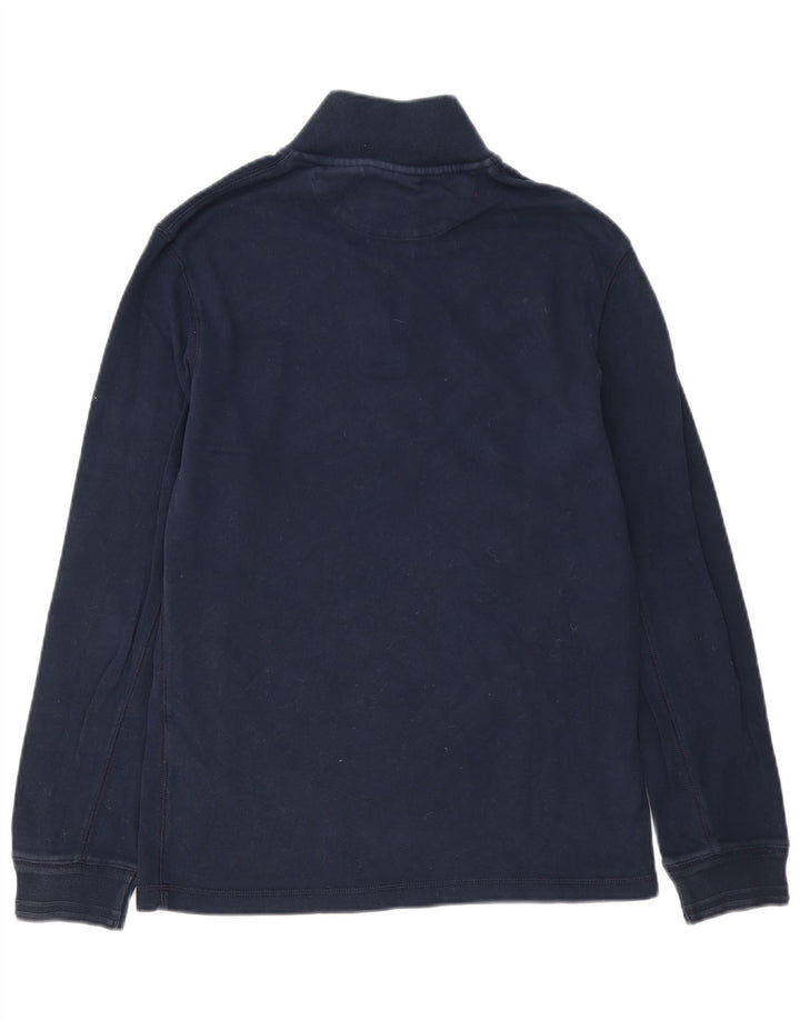 Timberland Sweat-shirt à col zippé pour homme Petit coton bleu marine