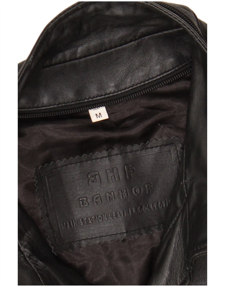 Veste en cuir homme vintage UK 38 Cuir noir moyen