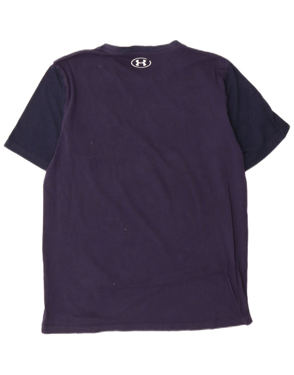 Under Armour T-Shirt Graphique Homme Petit Bleu Marine Coton