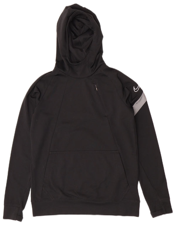 Nike Pull à capuche Dri Fit pour garçon 12-13 ans Grand Noir Colorblock