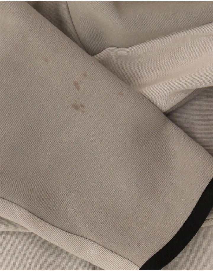 Nike Sweat à capuche zippé en coton color block gris moyen pour homme
