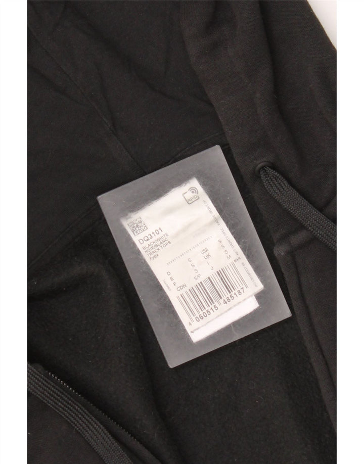 Adidas Pull à capuche zippé pour homme Petit coton noir