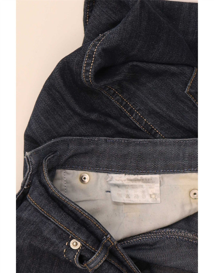Roccobarocco Jean droit femme W32 L29 coton bleu marine