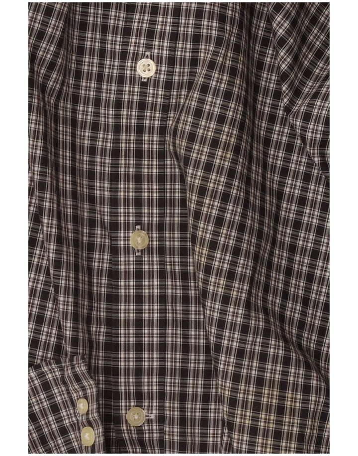 Eddie Bauer Chemise coupe décontractée pour homme 2XL en coton à carreaux noirs