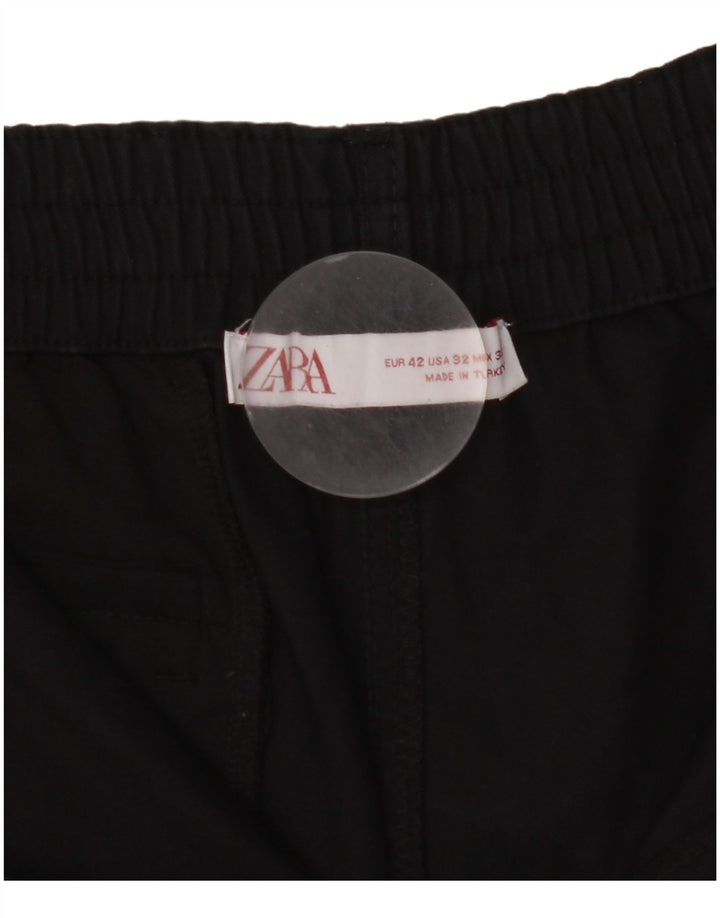 Zara Short Cargo Homme EU 42 Large W32 Coton Noir