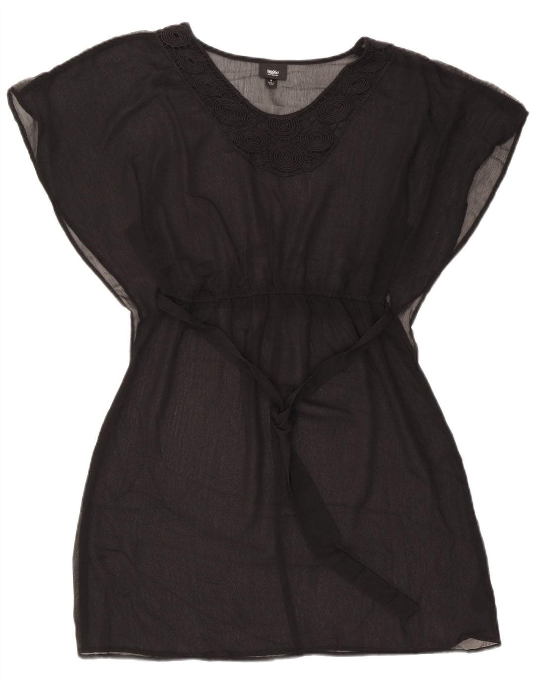 Mossimo Robe de Plage Femme UK 10 Petit Noir Polyester