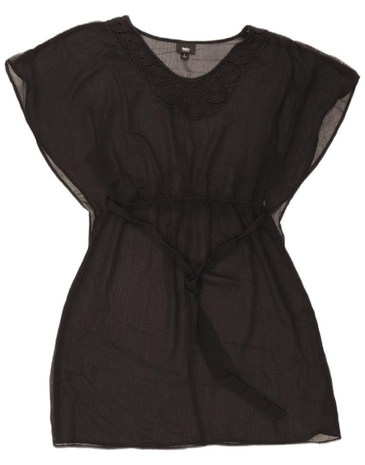 Mossimo Robe de Plage Femme UK 10 Petit Noir Polyester