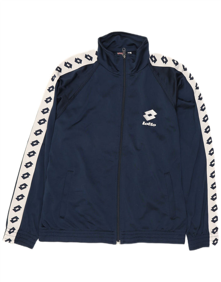 Lotto Veste de survêtement pour homme Petit Bleu Marine Colorblock Polyester