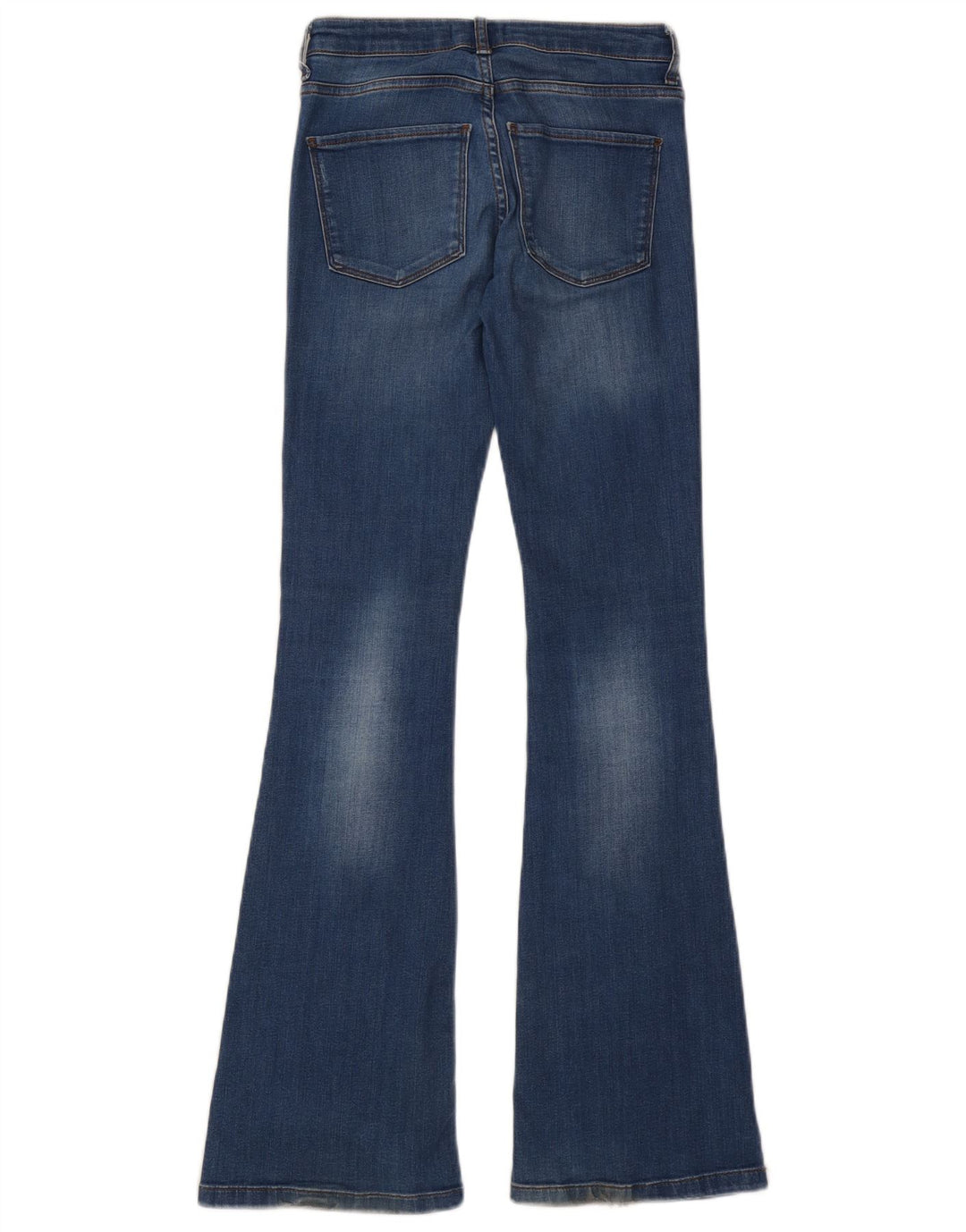 Jean évasé femme ZARA EU 34 2XS W24 L34 coton bleu