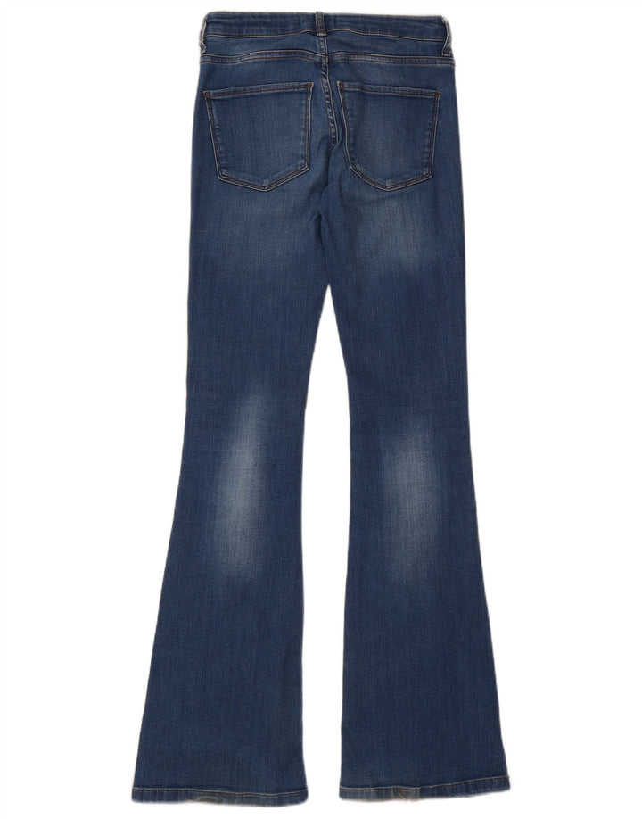 Jean évasé femme ZARA EU 34 2XS W24 L34 coton bleu