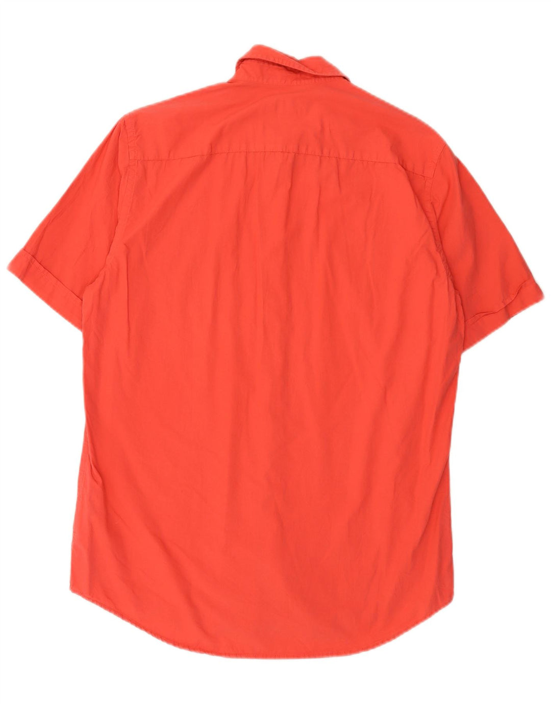 Marlboro Classics Chemise à manches courtes pour homme en coton orange moyen
