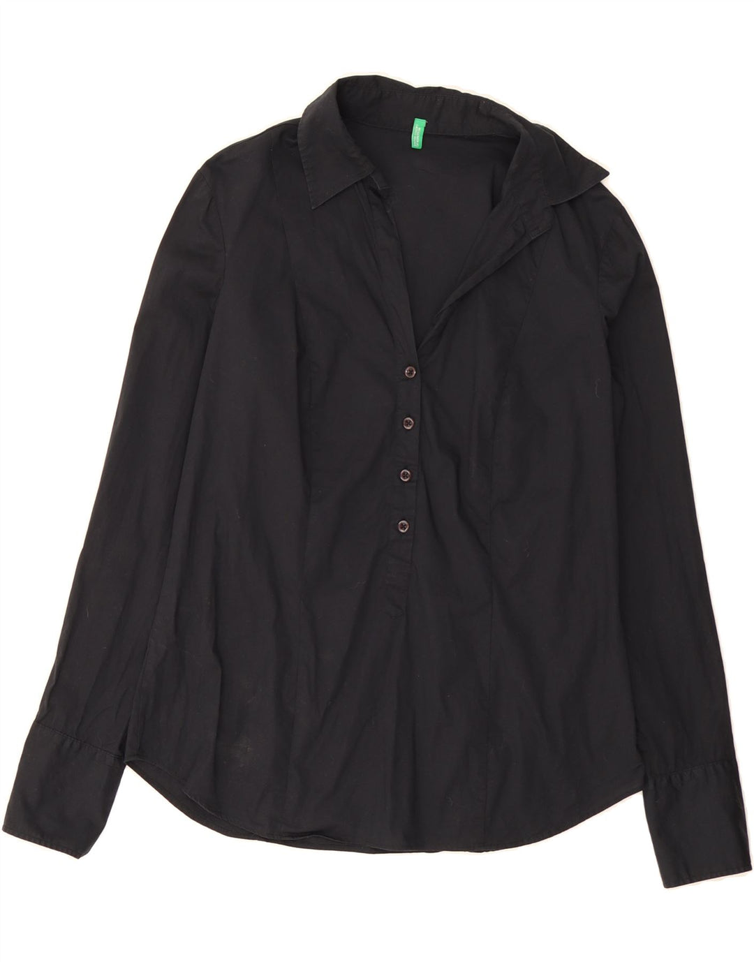 BENETTON Womens Pullover Shirt UK 14 Large Black Vintage Benetton and Second-Hand Benetton from Messina Hembry 