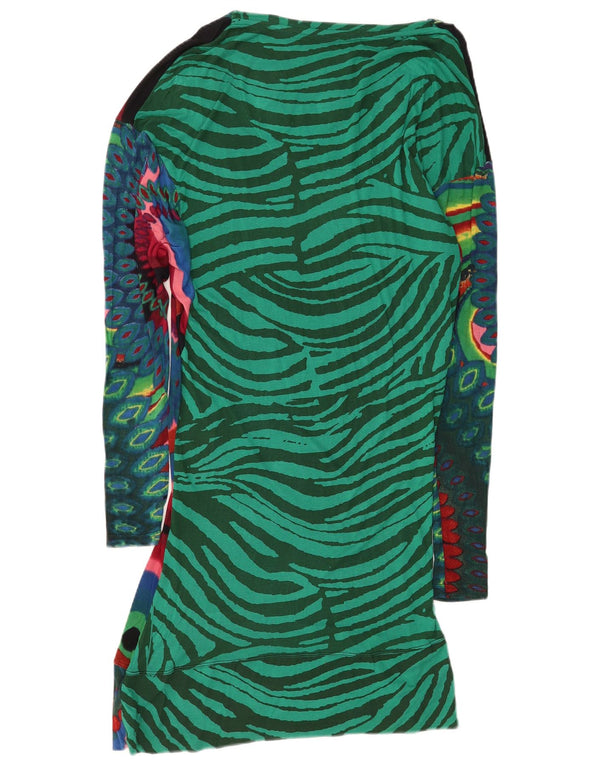 Desigual Robe fourreau graphique pour femme UK 18 XL Multicolore Géométrique