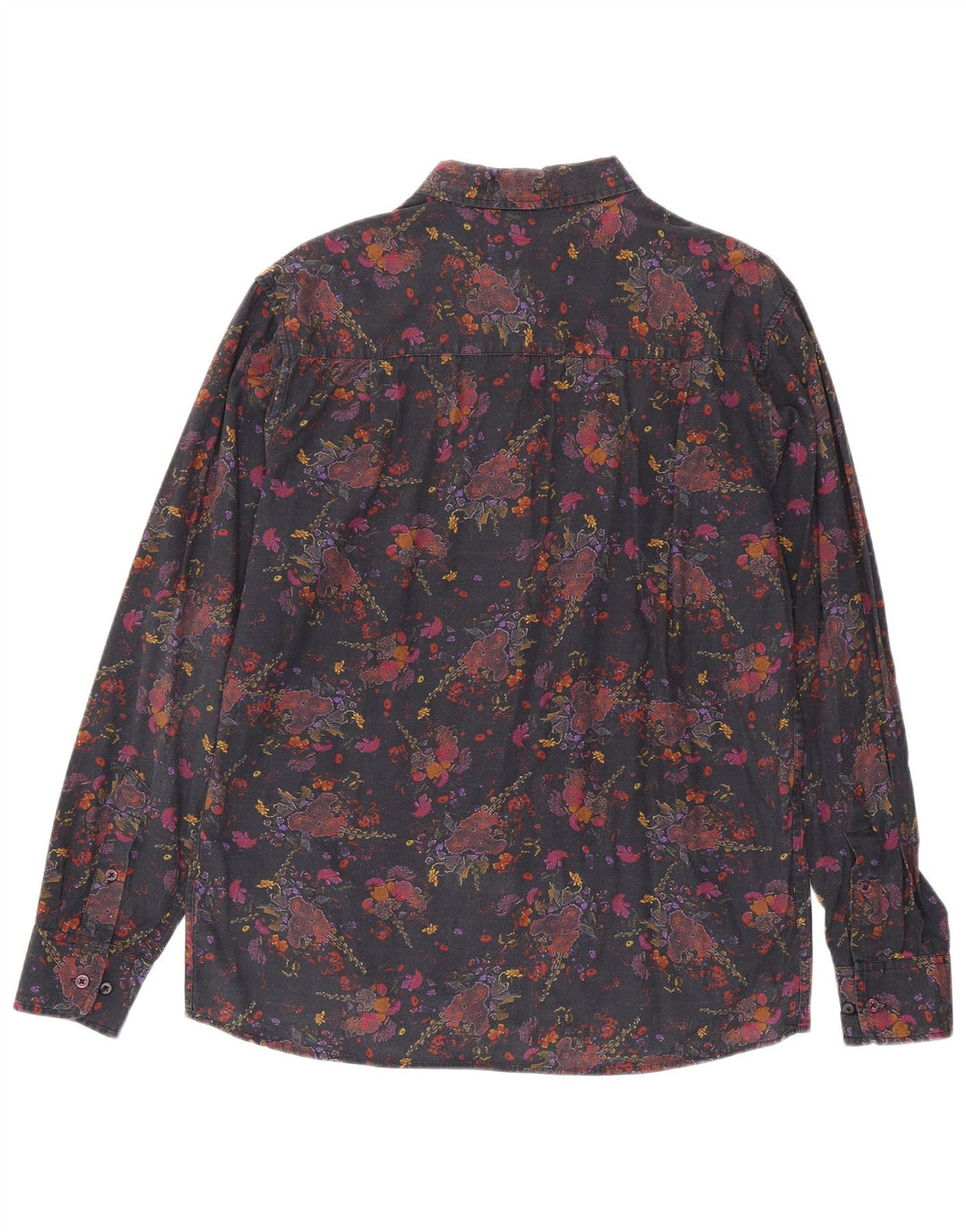Chemise homme vintage Grand coton floral noir