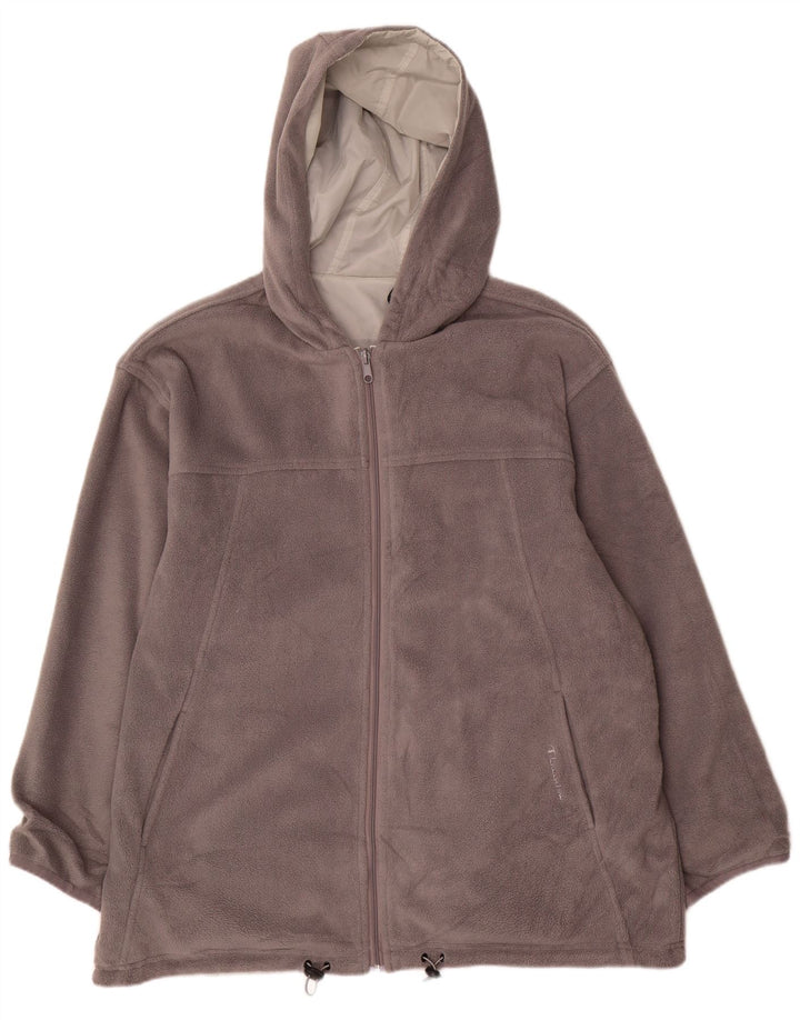 Champion Veste polaire réversible à capuche pour homme UK 44 2XL Gris Polyester
